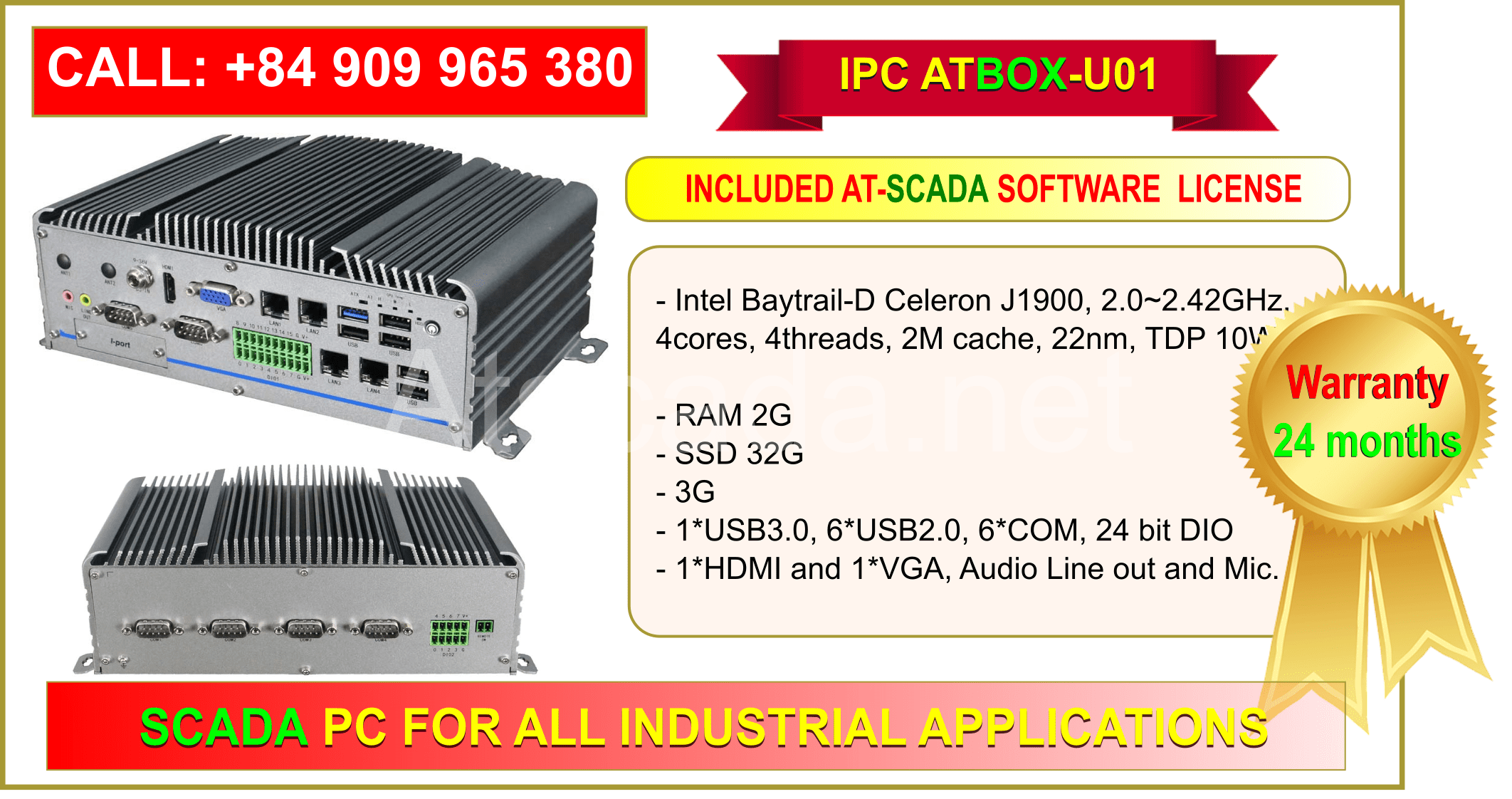 Máy tính công nghiệp ATBOX-U01