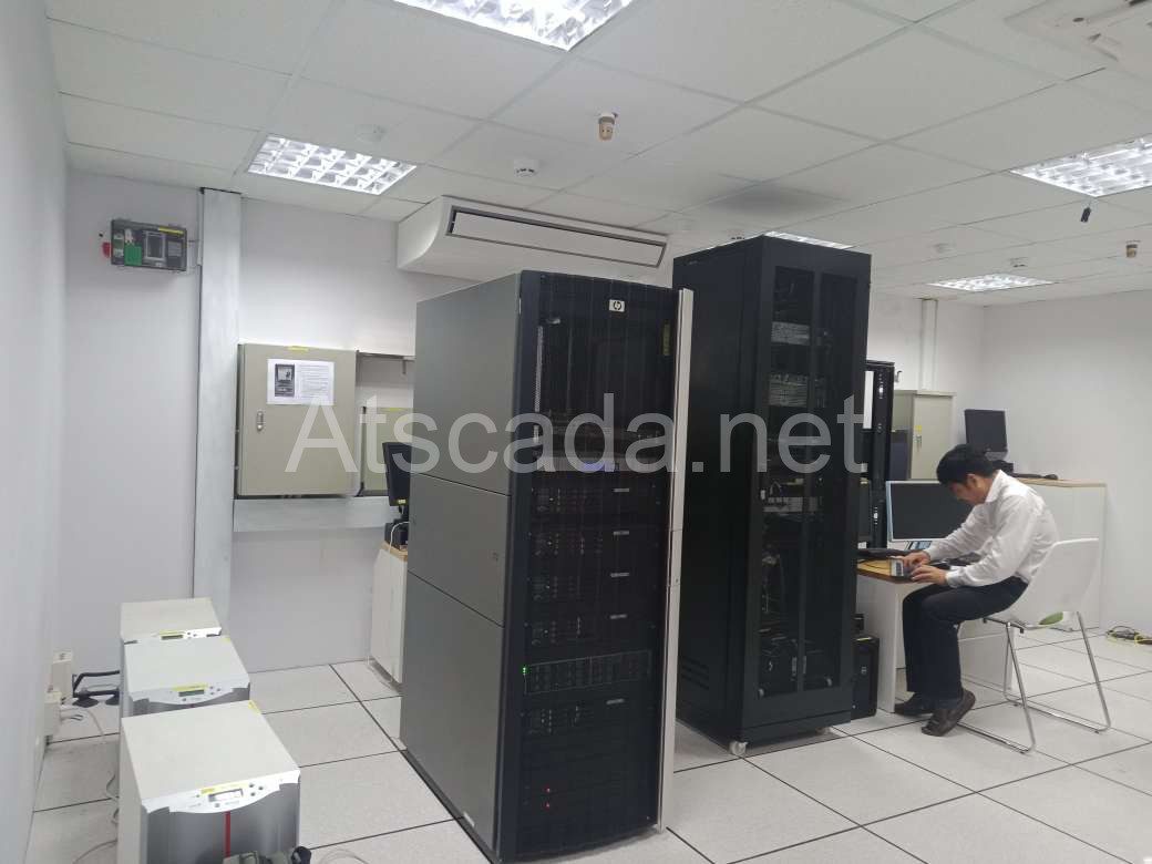 Hình ảnh lắp đặt hệ thống giám sát cảnh báo ngân hàng Vietcombank Trà Vinh