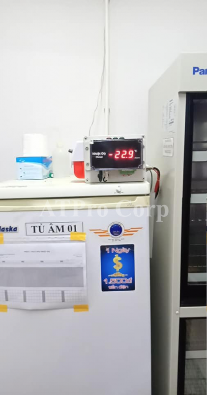 Hệ thống cảnh báo nhiệt độ kho thuốc được lắp đặt tại bệnh viện bởi ATSCADA