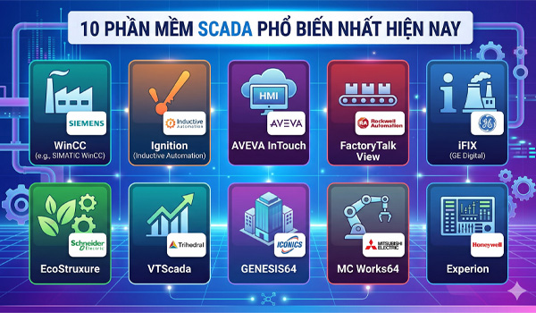 10 phần mềm SCADA phổ biến nhất hiện nay