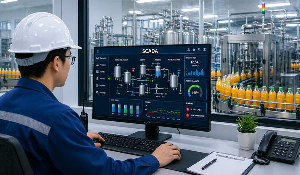 Hệ thống SCADA hiện đại cho nhà máy sản xuất đồ uống