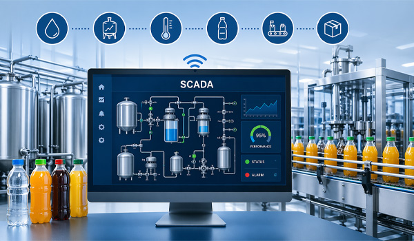 Hệ thống SCADA hiện đại cho nhà máy sản xuất đồ uống