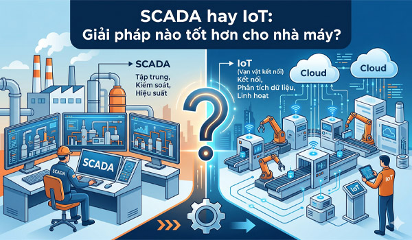 SCADA hay IoT: Giải pháp nào tốt hơn cho nhà máy?