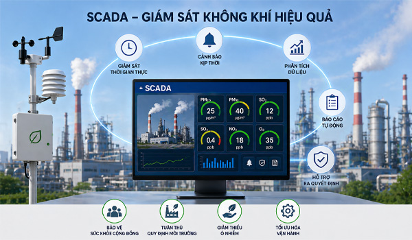 Hệ thống SCADA có khả năng thiết lập ngưỡng cảnh báo cho từng thông số cụ thể
