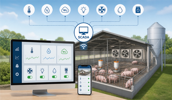 Hệ thống SCADA giám sát quản lý toàn diện trang trại chăn nuôi