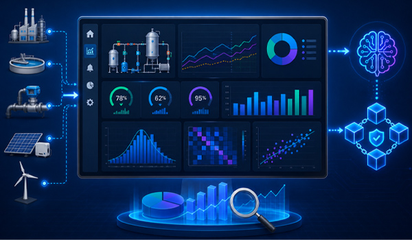 SCADA tích hợp AI hỗ trợ thống kê dữ liệu tự động, phân tích chuyên sâu