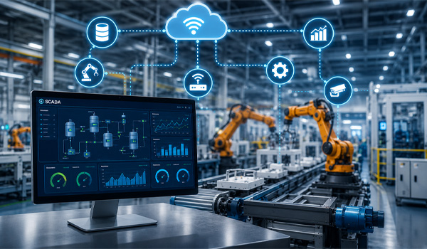 SCADA IoT giúp giám sát toàn bộ dây chuyền sản xuất