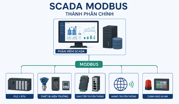 Thành phần chính của SCADA Modbus