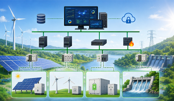 Cấu trúc hệ thống SCADA trong năng lượng tái tạo
