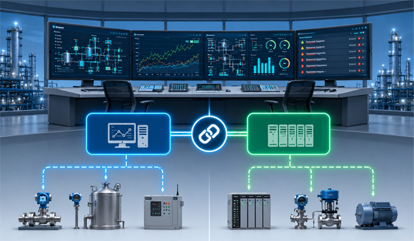 Tích hợp SCADA với hệ thống điều khiển phân tán DCS giúp nâng cao khả năng giám sát tập trung