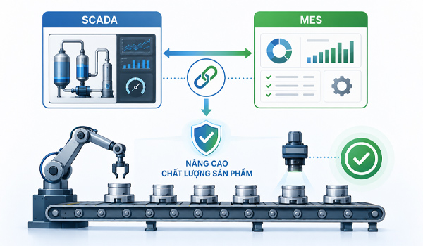 SCADA & MES hỗ trợ giảm tỷ lệ sản phẩm lỗi, đảm bảo chất lượng đồng đều