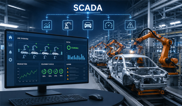 Ứng dụng SCADA trong ngành ô tô nâng cao hiệu suất và giảm thiểu lãng phí