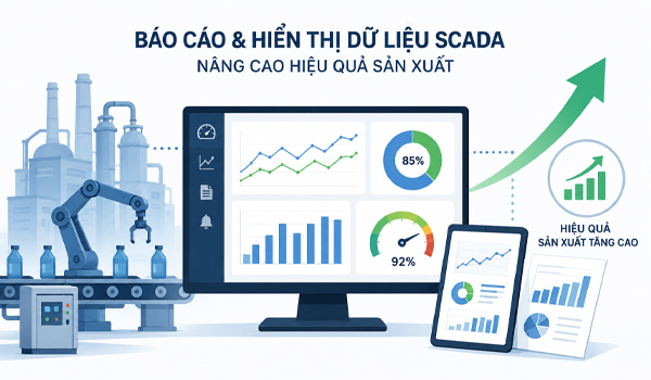Báo cáo và hiển thị dữ liệu SCADA nâng cao hiệu quả sản xuất