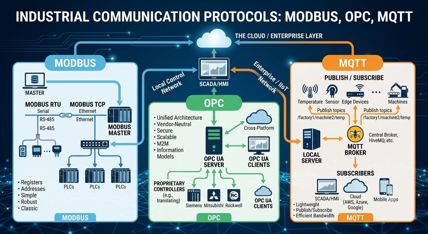 Các giao thức truyền thông phổ biến trong SCADA