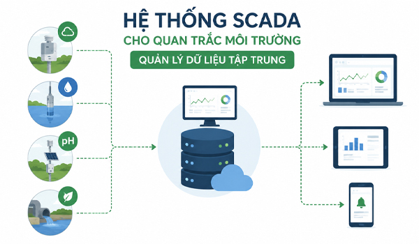 Hệ thống SCADA cho quan trắc môi trường quản lý dữ liệu tập trung