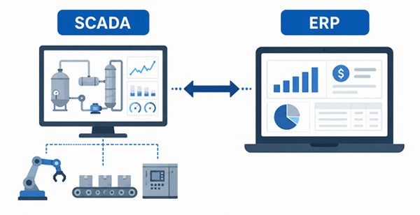 Phần mềm SCADA kết nối với phần mềm ERP quản lý doanh nghiệp