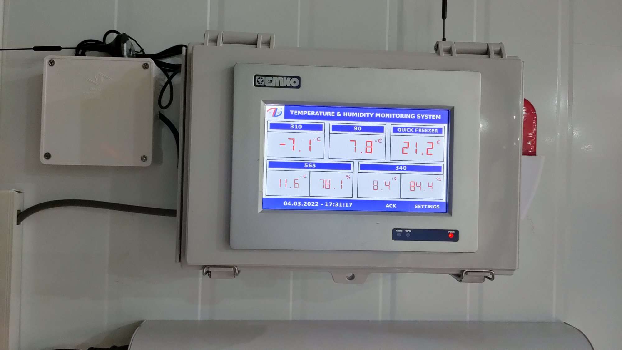 SCADA giúp quản lý kiểm soát nhiệt độ và độ ẩm kho lạnh hiện đại