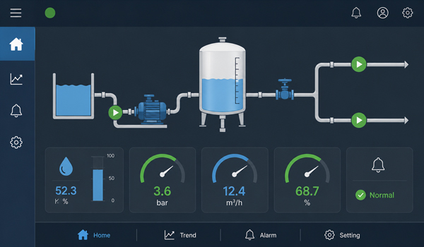Sử dụng màu sắc hợp lý khi thiết kế giao diện HMI cho SCADA