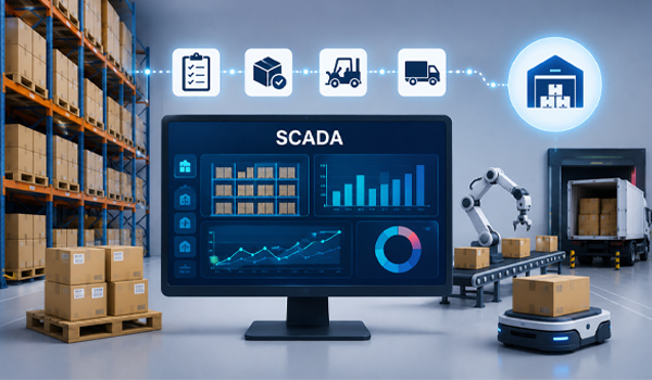 SCADA hỗ trợ theo dõi số lượng hàng hoá, tình trạng nhập/xuất kho