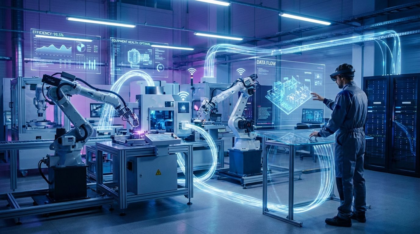 MES tích hợp IoT trong nhà máy thông minh