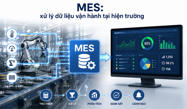 MES xử lý dữ liệu vận hành tại hiện trường