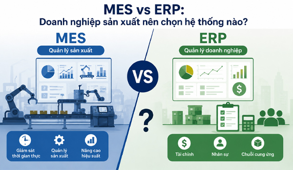 MES và ERP: Doanh nghiệp sản xuất nên chọn hệ thống nào?
